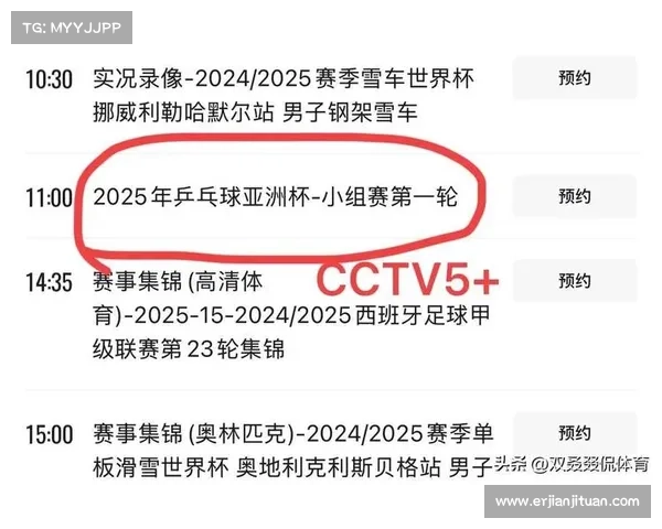 CCTV5赛事频道全天候直播精彩体育赛事